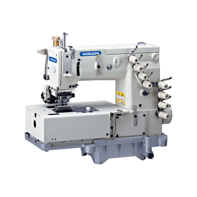 Macchina del punto a catenella del doppio di WD 1508P con le macchine per cucire del Looper del movimento del meccanismo della ruota dorata industriale orizzontale di Juk